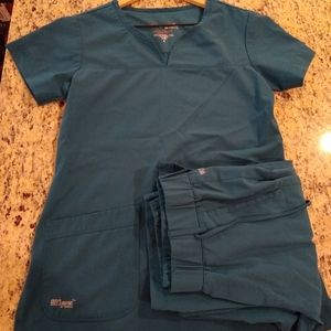 Grey's Anatomy Caribbean Blue Scrub Shirt and Pant